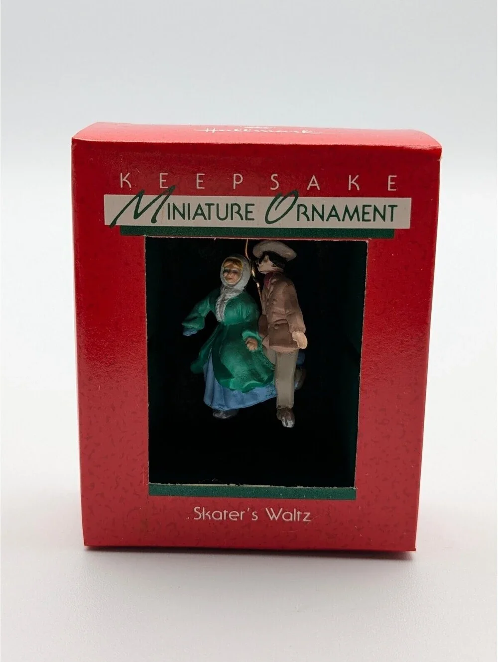 Hallmark Keepsake Skater's Waltz Miniature Ornament 1988, New in Box